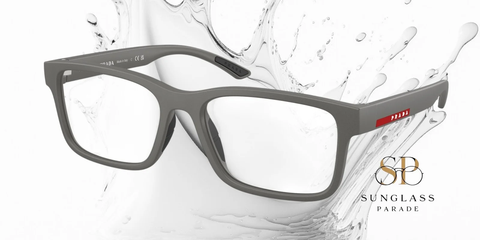 PRADA LINEA ROSSA PS 01RV 16X1O1 Metallize Grey Demo Lens 54 mm Men
