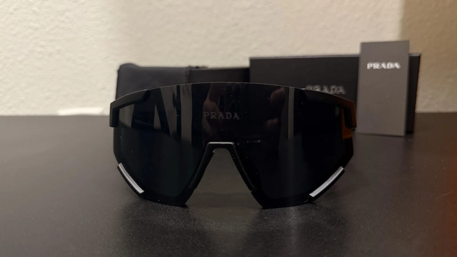 PRADA LINEA ROSSA SPS 04W DG006F PS04WS DG006F BLACK PS 04W LUXURY GLASSES 2